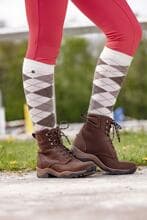Calzini EQUITHÈME Argyle, ecru/fiori di campo, taglia 42-45