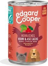 Edgard Cooper Senior Nassfutter, Huhn & ASC Lachs, 6x400g