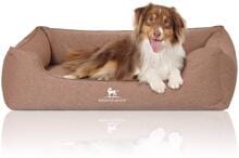 Knuffelwuff Leano orthopädisches Hundebett, 105x75cm, hellbraun