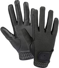 Guanti da equitazione invernali in pile ELT, neri, XS