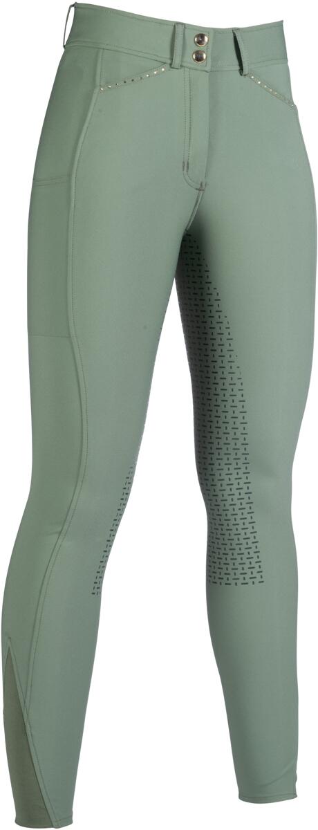 HKM Helene Reithose, Silikon-Vollbesatz, dunkelgrün, 38