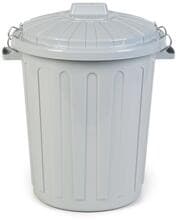 Curver feeding bin with lid, light grey, 70L