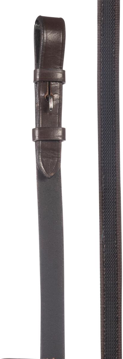 HKM Sophie Zügel mit Gummibezug, Leder, braun, Warmblut