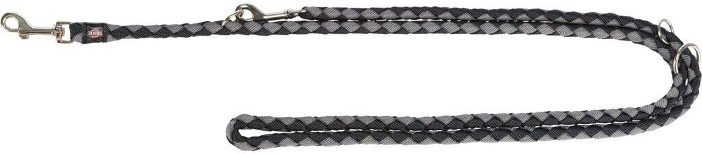 Trixie Cavo V-Leine, schwarz/grafit, S–M, 2m/ø12mm