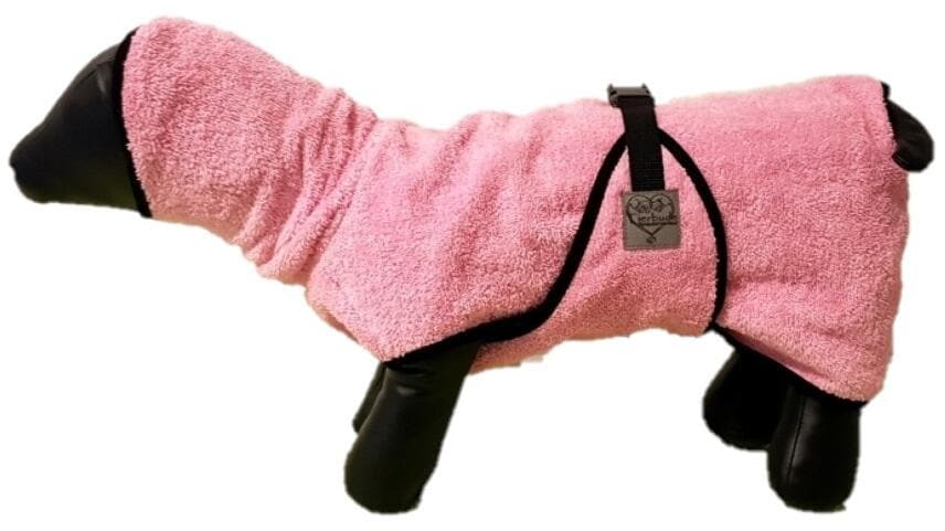 Tierbude Bademantel, pink, 4XL