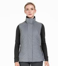 Gilet da equitazione ELT, riflettente, grigio argento, XXS