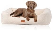 Knuffelwuff Wollekopp orthopädisches Hundebett, 105x75cm, beige