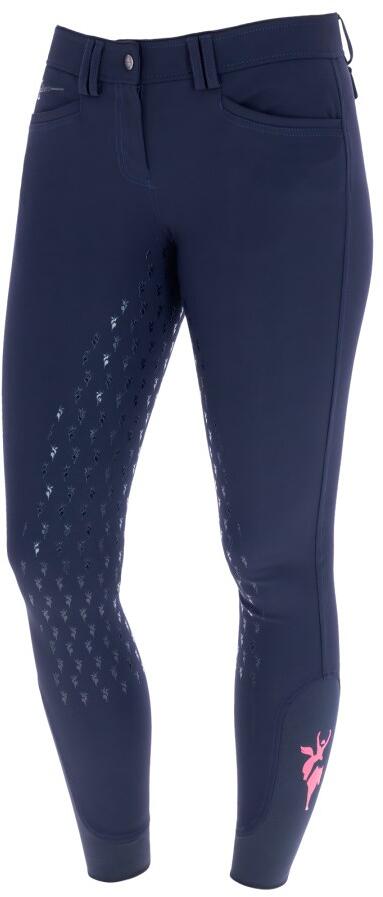 Covalliero Janne x PinkRibbon Fullgrip Reithose, dark navy, Gr. 40