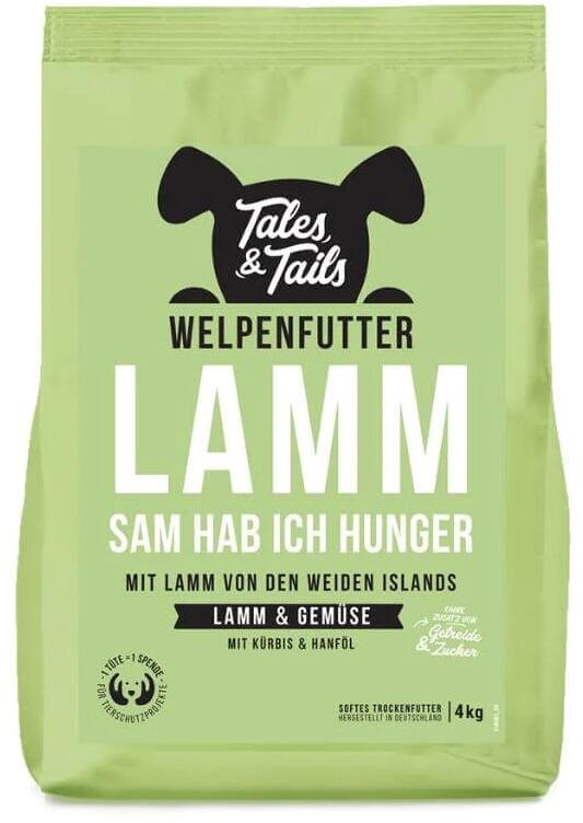 Tales & Tails | Lamm sam hab ich Hunger | für Welpen | 4 kg getreidefreies Hundefutter