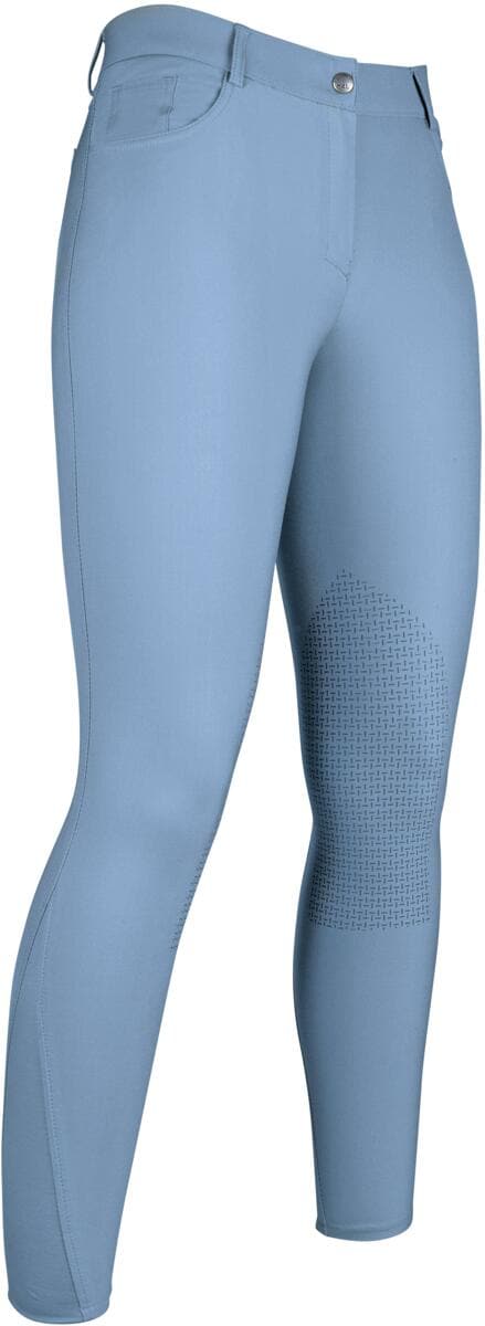 HKM Sunshine Reithose, Silikon-Kniebesatz, jeansblau, 42