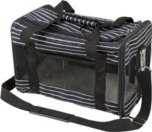 KERBL Pet Cuba Tragetasche, schwarz/weiß, 40x26x28cm