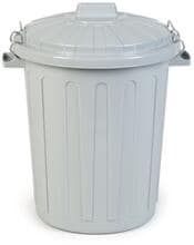 Curver feeding bin with lid, light grey, 45L