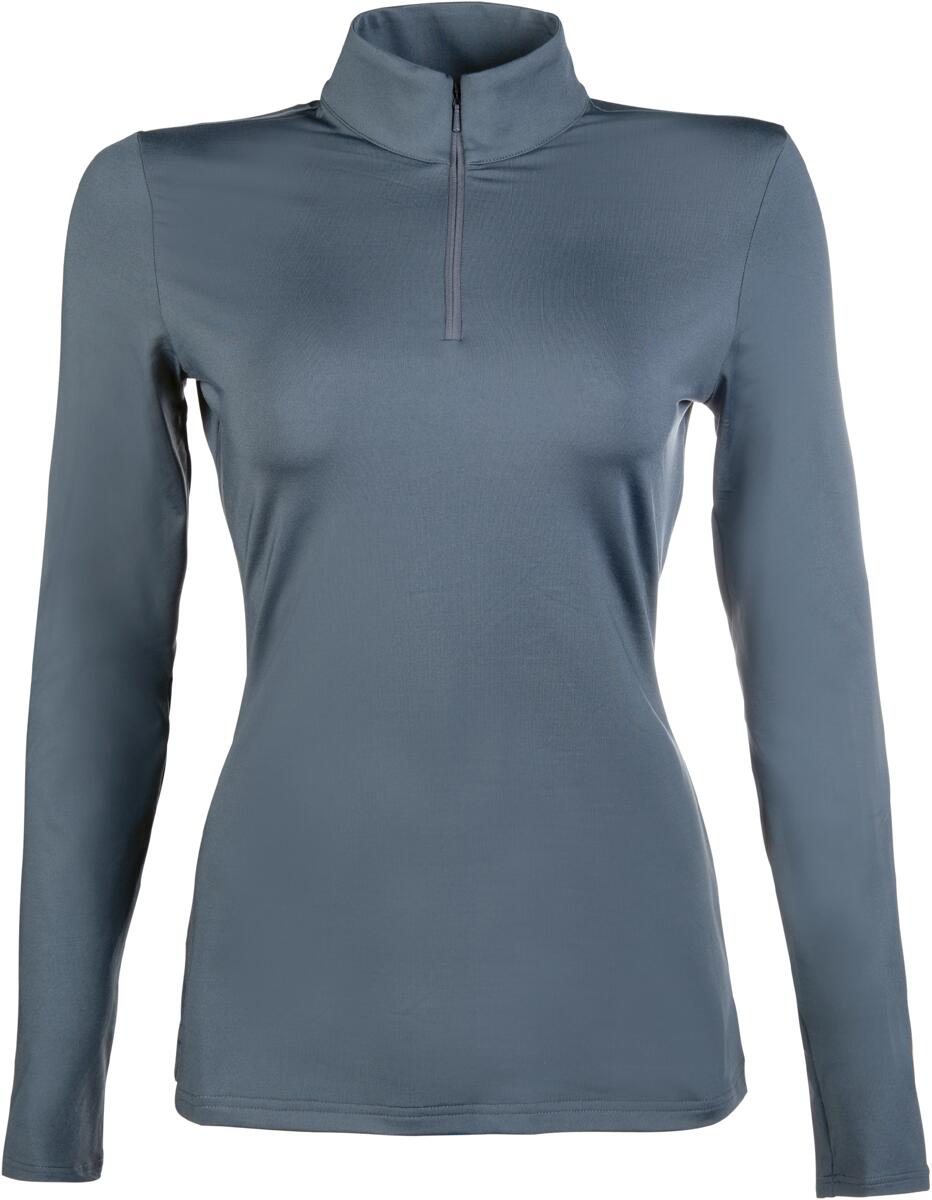 HKM Basic Damen Funktionsshirt, dunkelgrau, XXL