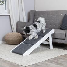 Trixie Rampe, ausklappbare Stufen, MDF, 44x46x106cm, weiß