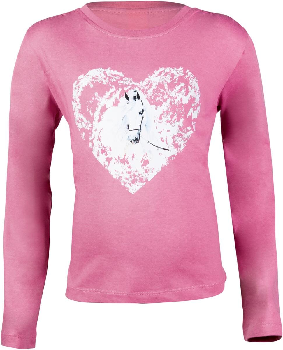 HKM Horse Spirit Langarmshirt, pink, 146/152