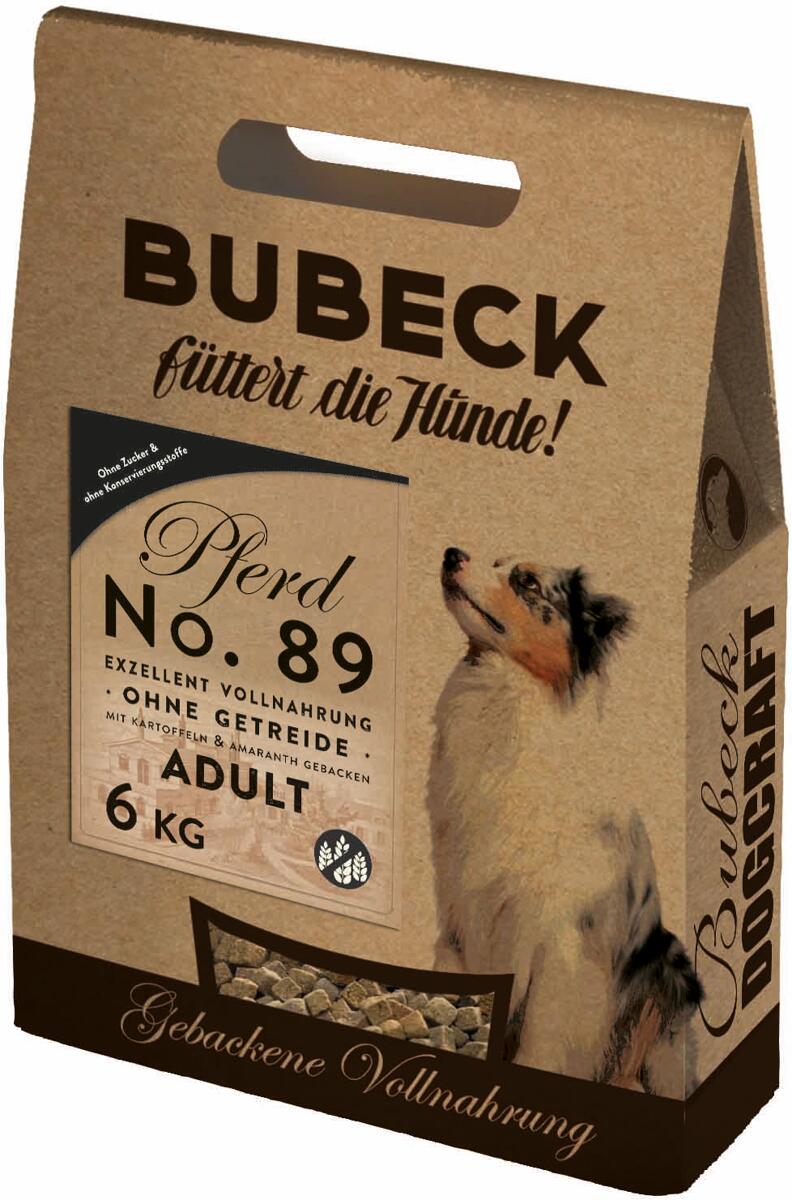 Bubeck Exzellent Nr. 89 Trockenfutter mit Pferdefleisch, getreidefrei, 6kg