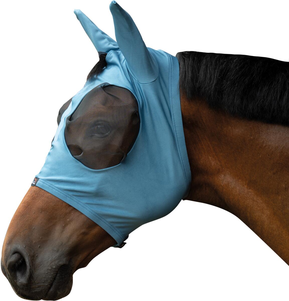 HKM Elastic Fliegenschutzmaske, rauchblau, XL