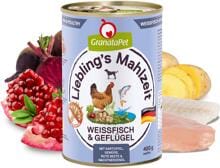 GranataPet Lieblings Mahlzeit Nassfutter mit Weißfisch & Geflügel
