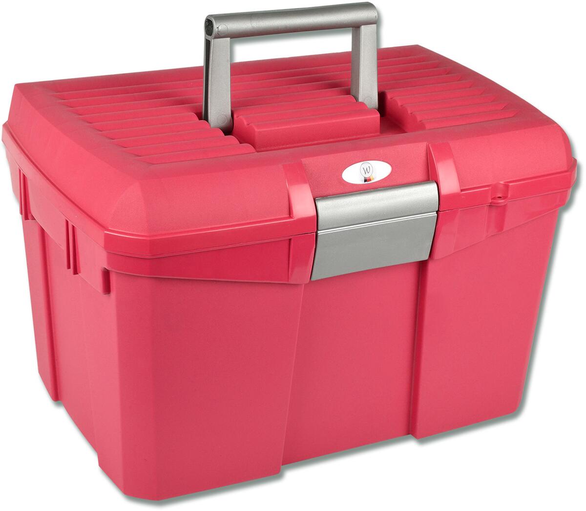 Waldhausen Putzbox abschließbar, himbeere/grau