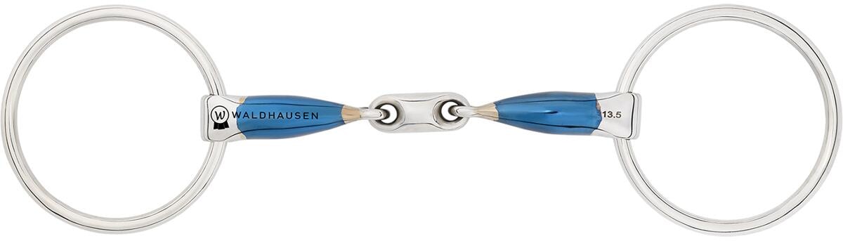 Waldhausen Sweet Iron Wassertrense, doppelt gebrochen, Ring 7cm, 16mm/14,5cm