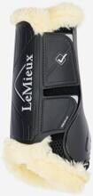 Ghette da dressage LeMieux Motionflex, bordo in pile, nero, taglia M