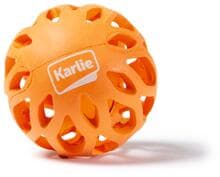 Karlie Koko Gitterball Hundespielzeug, Gummi, orange, 8cm