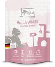 Mjamjam Quetschie cibo per gatti con gamberetti e pollo