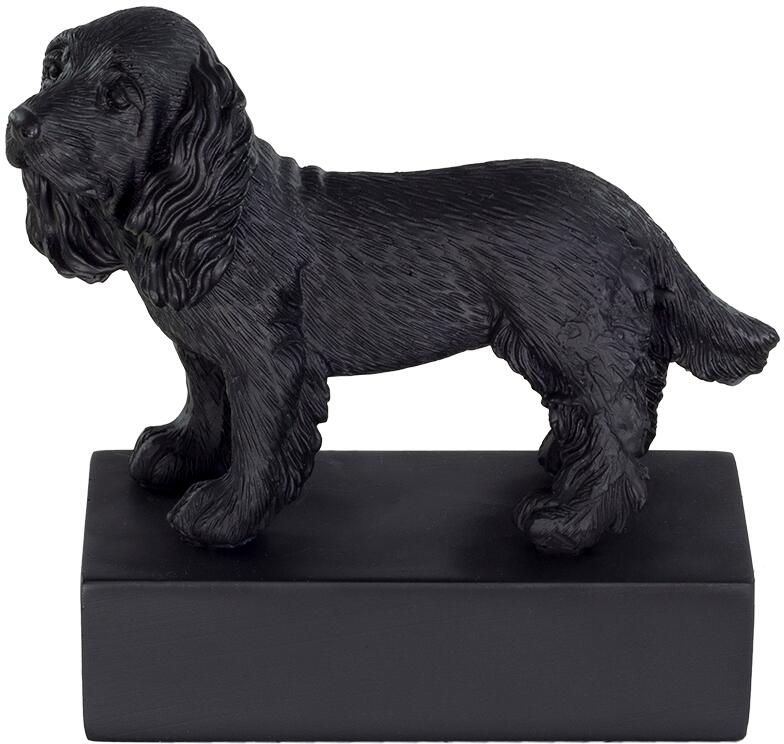 Happy House Hunderassen Skulptur, schwarz, Cocker Spaniel