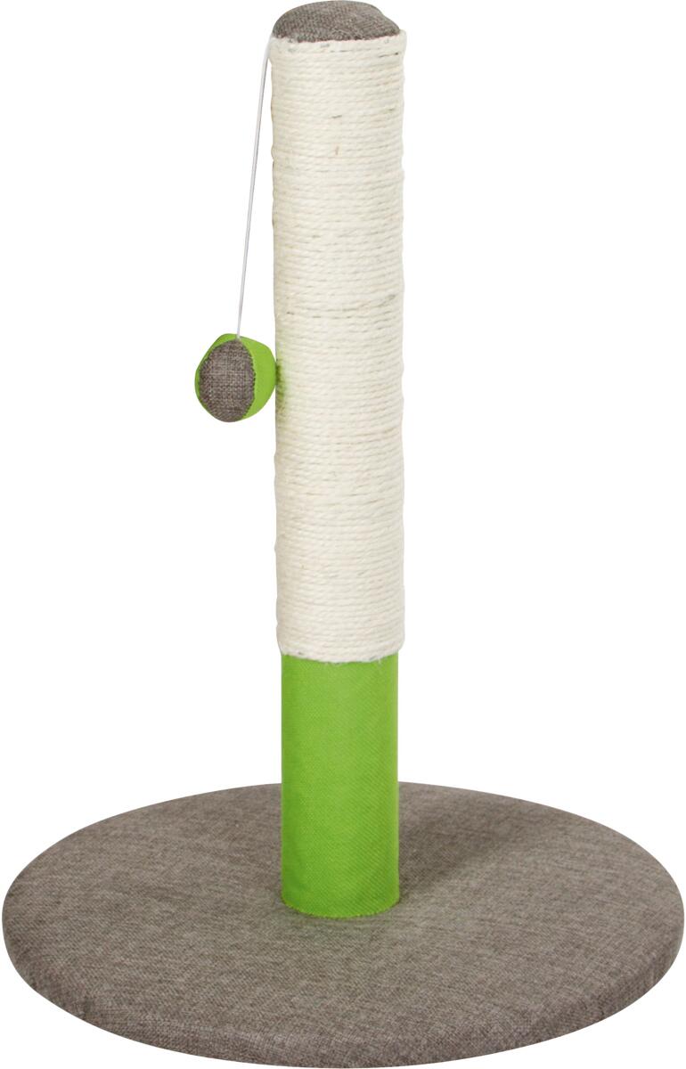 KERBL Pet Opal Basic Kratzsäule, 37x37x50cm, grün/grau