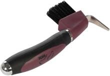 HKM Soft hoof scraper, bordeaux/black