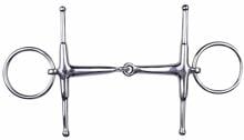 HKM snaffle a gambo, acciaio inox, 16 mm, 55/125 mm
