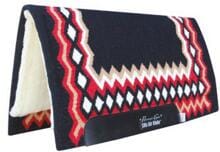 Sottosella western SMx Air Ride "Professional's Choice" Shiloh, lana, 34x36, nero/verde acqua