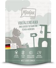 Mjamjam Quetschie Katzenfutter mit Kalb & Truthahn
