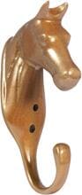 Supporto per testa di cavallo HKM, alluminio, oro