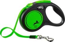 flexi NEON Rollleine, neongrün, S, 5m