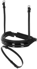 Covalliero Schwedisch Reithalfter, schwarz lack