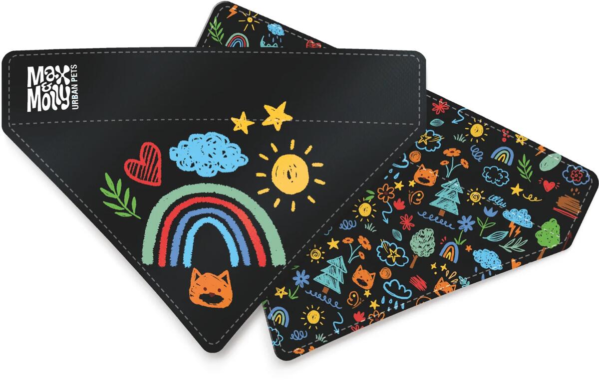 Max & Molly Kindergarten Bandana Hundehalstuch, S