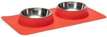 Karlie Dex Doppelnapf, Silikon, rot, 2x350ml