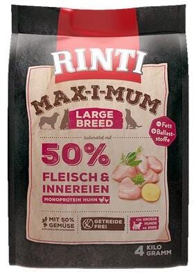 Rinti Max-I-Mum Large Breed | mit Fleisch und Innereien | Hundefutter | 12 kg