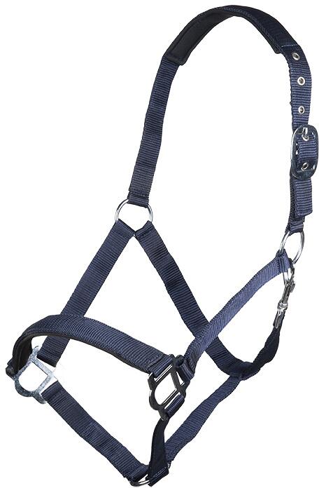 HKM Sydney Style Halfter, weich unterlegt, dunkelblau, Vollblut