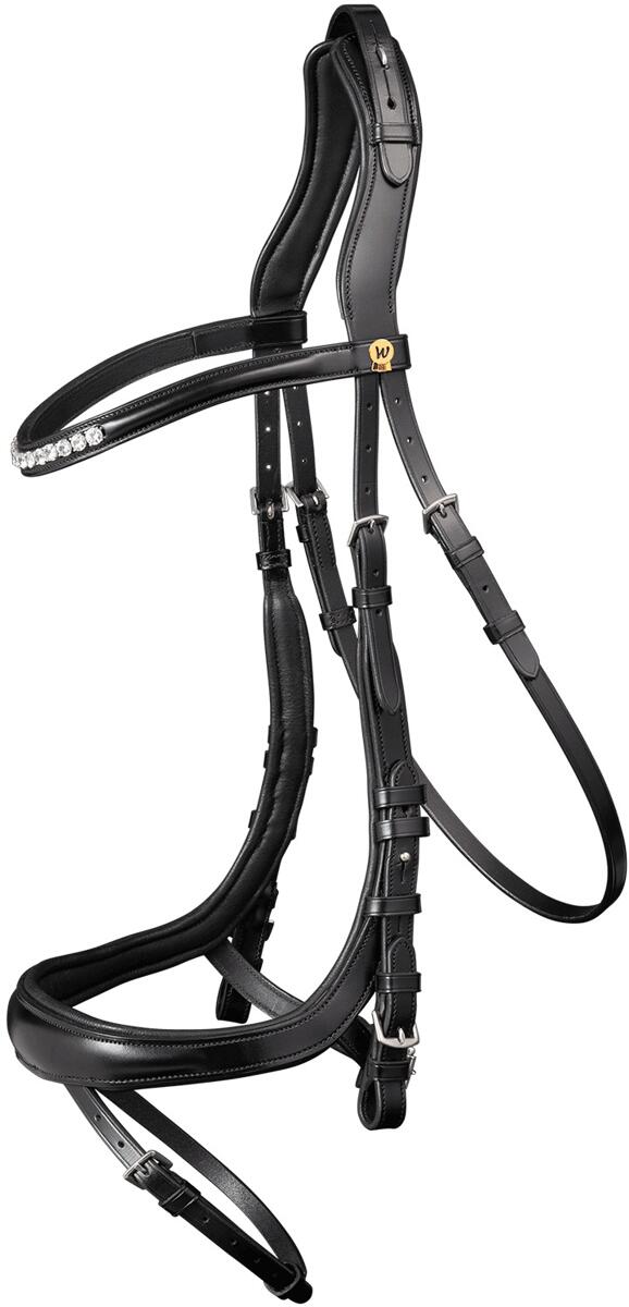 Waldhausen S-Line Sensation Trensenzaum, schwarz, WB
