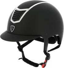EQUITHÈME Airy riding helmet, silver/black, size M, 56–58