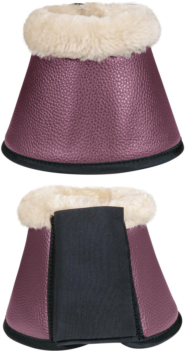 HKM Comfort Premium Fell Hufglocken, weinrot, Pony
