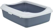Trixie Classic, lettiera con bordo, 37x15x48cm, viola/bianco