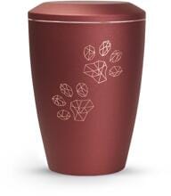 Urna per animali Völsing Karat Edition, zampe geometriche, velvet rubin, 1,5 L