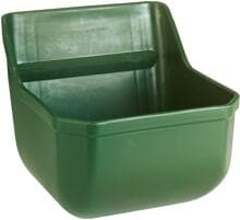 Mangiatoia per puledri KERBL, mangiatoia per mangimi concentrati, senza barre metalliche, verde