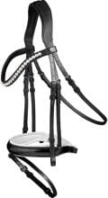 Briglia doppia Waldhausen X-Line Evermore, combinata svedese, nero/bianco, VB