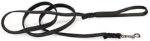 Karlie Rondo leather lead, braided, black, 200 x 1.6 cm