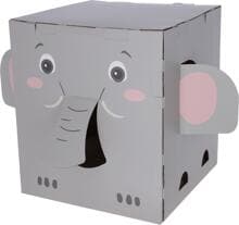 KERBL Pet Elefant Katzenkratzhaus, grau, 35x35x39cm