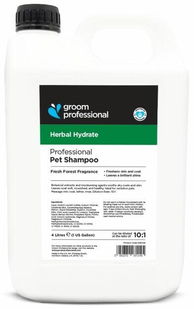 Groom Professional Herbal Hydrate Hundeshampoo, 4L